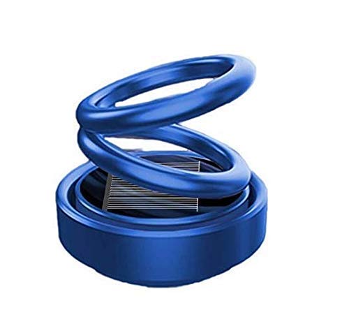 Solar Power Rotating Car Air Freshener Perfume (color as per stock)