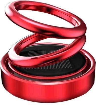 Solar Power Rotating Car Air Freshener Perfume (color as per stock)