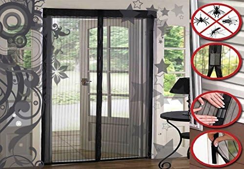 Magic Curtain Door Mesh Magnetic Fastening Hands Free Fly Bug Insect Screen