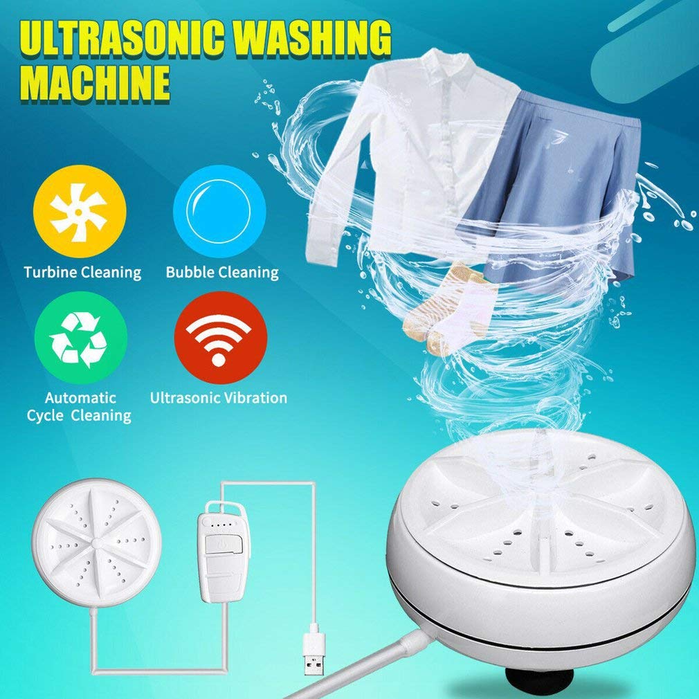 Mini Turbine Washing Machine Portable Device with USB Cable for Travel Home