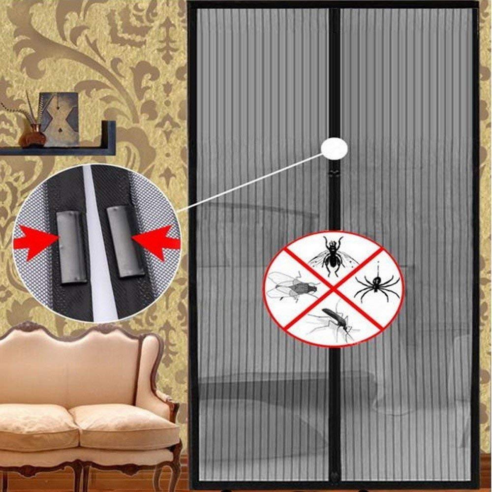 Magic Curtain Door Mesh Magnetic Fastening Hands Free Fly Bug Insect Screen