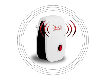 PEST REJECT Ultrasonic Pest Repeller to Repel Rats, Cockroach, Mosquito, Home Pest and Rodent Repelling Aid for Mosquito, Cockroaches, Ants Spider Insect Pest Control Electric Pest Repelling