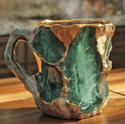 (New year Sale ) ✨️2025 New Mineral Crystal Coffee Mugs☕