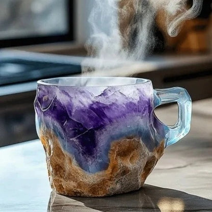 (New year Sale ) ✨️2025 New Mineral Crystal Coffee Mugs☕