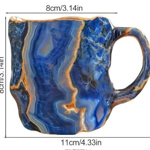 (New year Sale ) ✨️2025 New Mineral Crystal Coffee Mugs☕