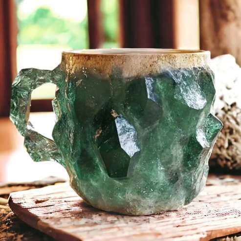 (New year Sale ) ✨️2025 New Mineral Crystal Coffee Mugs☕