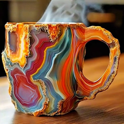 (New year Sale ) ✨️2025 New Mineral Crystal Coffee Mugs☕