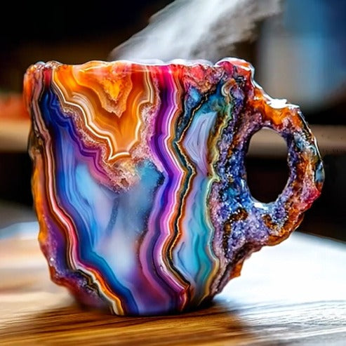 (New year Sale ) ✨️2025 New Mineral Crystal Coffee Mugs☕