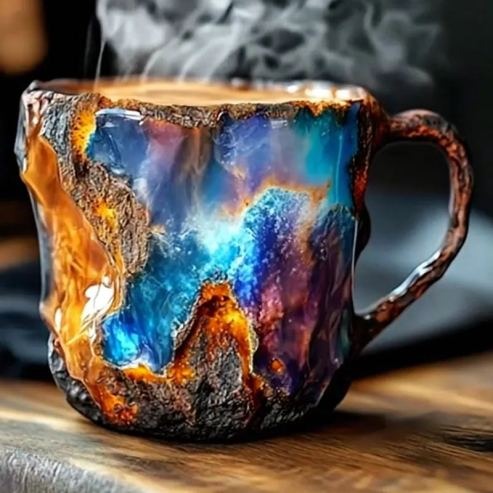 (New year Sale ) ✨️2025 New Mineral Crystal Coffee Mugs☕